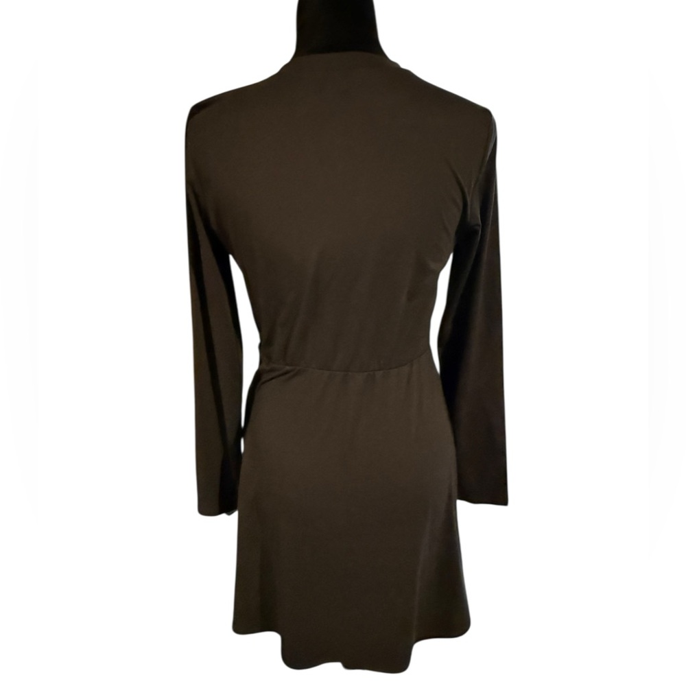 Maurices Black Cozy Cut Out Neck Mini Dress - Picture 3 of 4